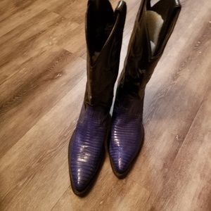 Justin snake exotic cowboy boots